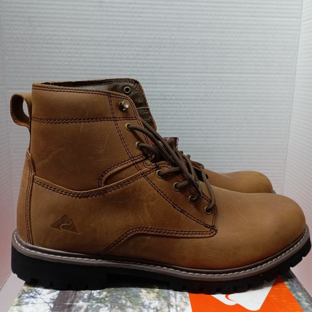 Ozark Trail Men's Range Mountain Hiking Boots Size 12 Brown